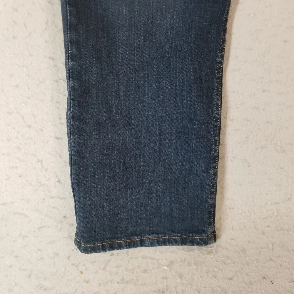 Wrangler jeans men's 38x30 regular fit flex denim pants dark wash